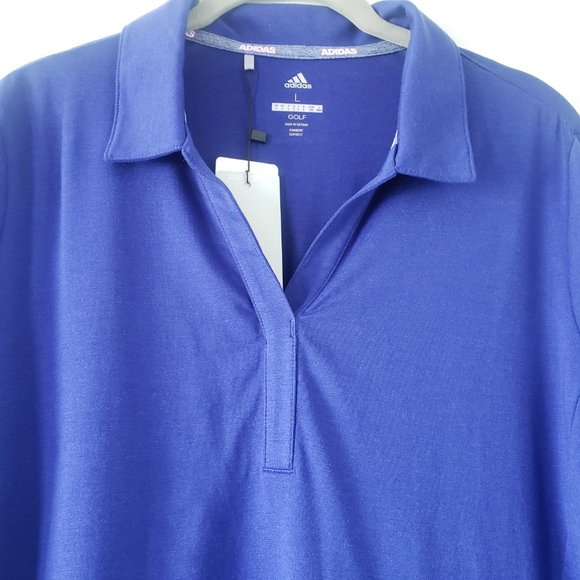 adidas Golf Rangewear 3/4 sleeves Polo Collar Shirt NWT, Women's Size Large - Picture 3 of 12